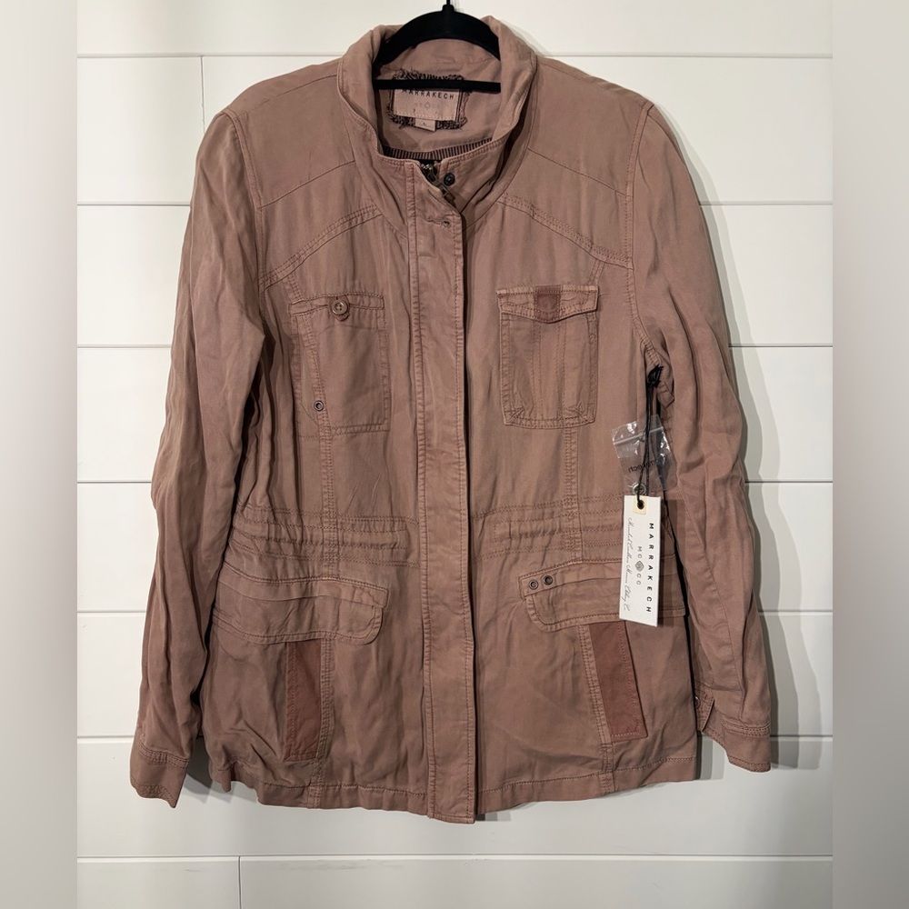 Women's Utility Jacket in Dusty Rose